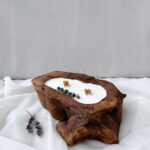 DRVENA SVIJEĆA WOODY MEDIUM-LAVANDA